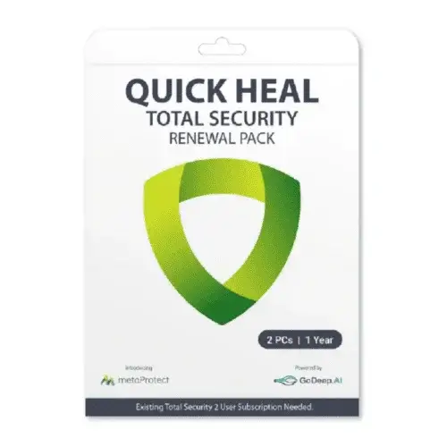 BAK-554635 (1) Renew Quick Heal Total Security 2 User 1 Year