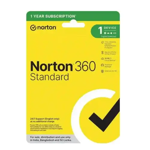 BAK-554657 (2) Norton 360 Standard - 1 user 1 Year