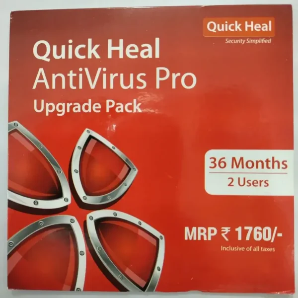 BAK-554676 Renew Quick Heal Antivirus Pro - 2 User 3 Year